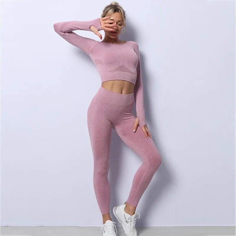 Sportowy komplet damski - rashguard i legginsy