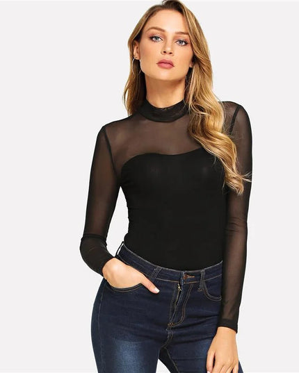 Body damskie z siateczką