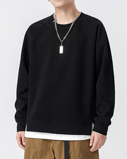 Męska bluza crewneck z bawełną