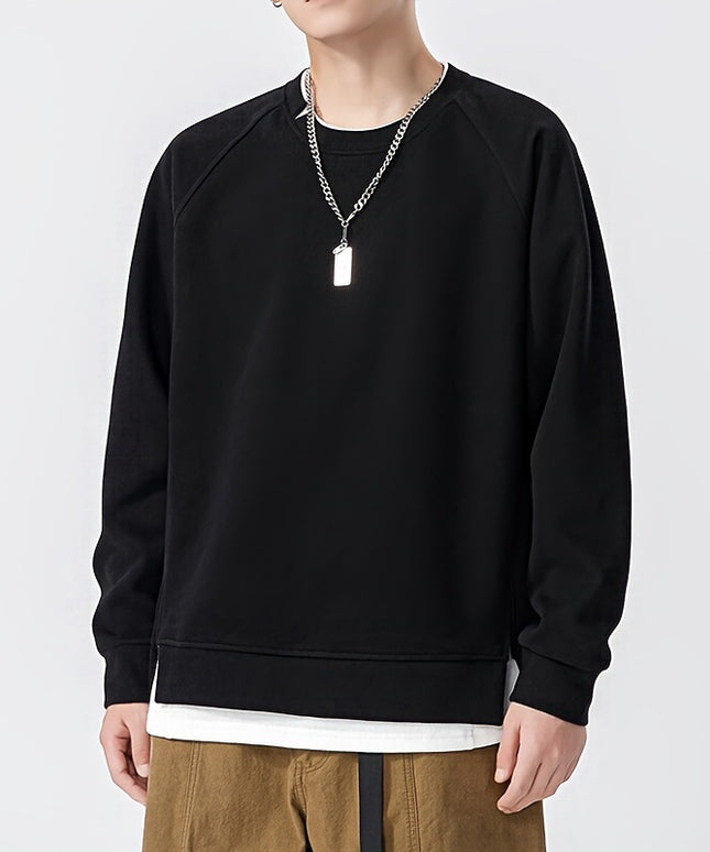 Męska bluza crewneck z bawełną