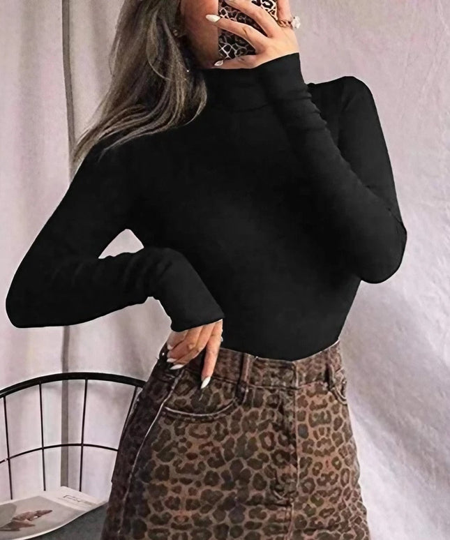 Body damskie z kołnierzykiem typu golf