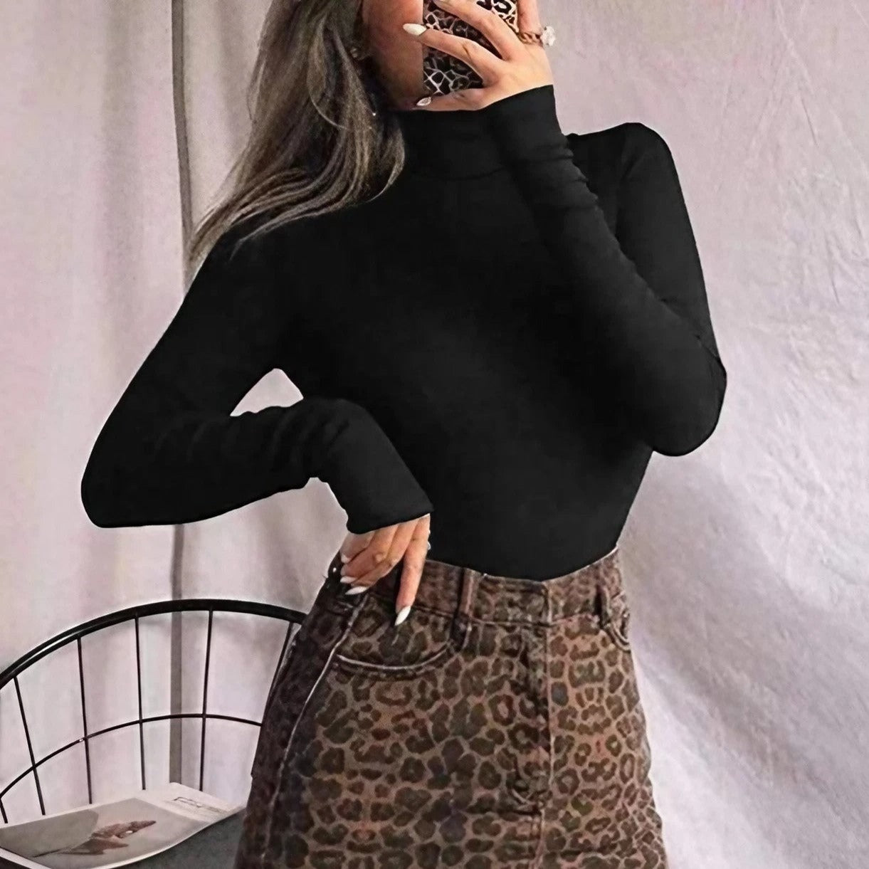 Body damskie z kołnierzykiem typu golf