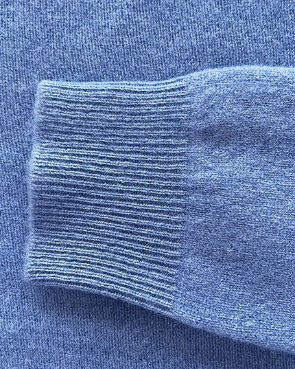 Damski sweter dziergany wełniany