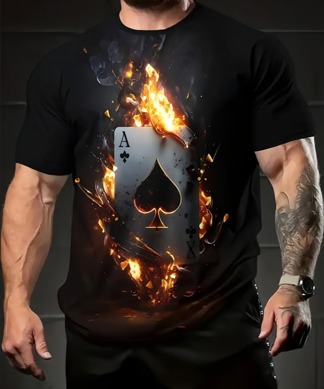 Printed short sleeves t-shirt men