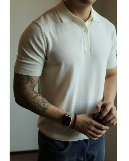 Modern essential męski koszulka polo koszula