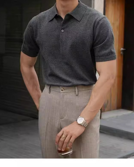 Modern essential męski koszulka polo koszula
