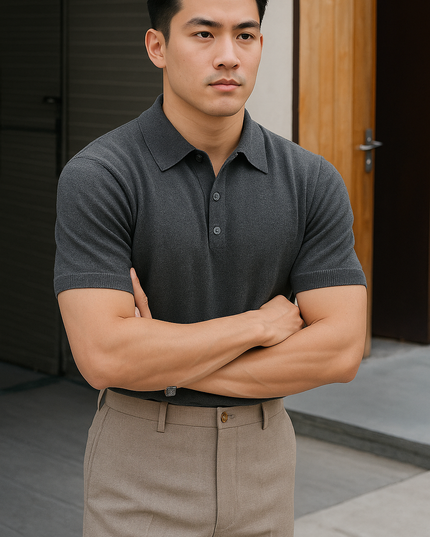 Modern essential męski koszulka polo koszula
