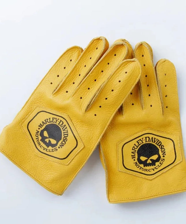 Rękawiczki unisex krótkie z naszywką