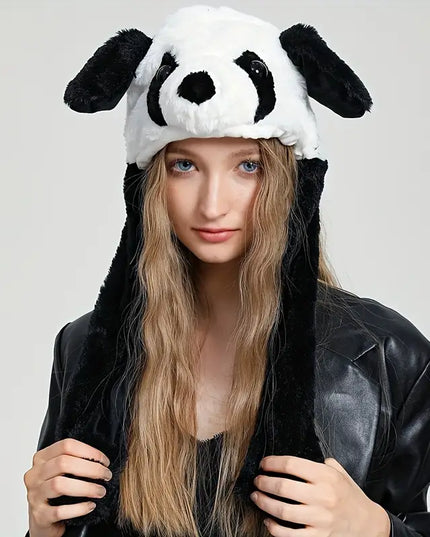 Czapka unisex długa z ruszającymi uszami