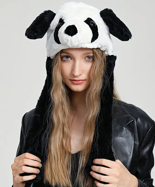 Czapka unisex długa z ruszającymi uszami