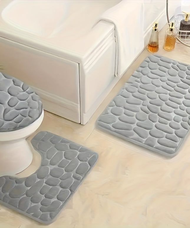 Mata łazienkowa antypoślizgowa i chłonna - zestaw 3 sztuk
