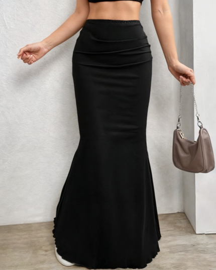 Spódnica maxi ołówkowa z szerszym dołem