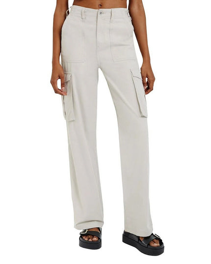 Damskie spodnie cargo z regulowanym pasem