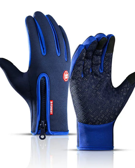 Rękawiczki unisex dotykowe zapinane na suwak