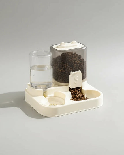 Automatyczny podajnik karmy dla psa z fontanną do wody