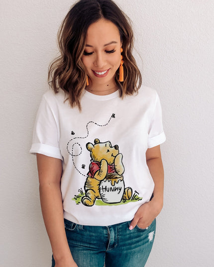 Damski T-shirt z Kubusiem Puchatkiem