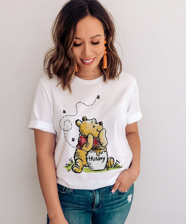 Damski T-shirt z Kubusiem Puchatkiem