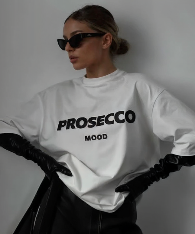 Damski T-shirt bawełniany z napisem