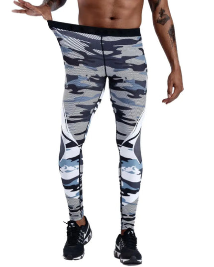 Sportowe legginsy męskie we wzory