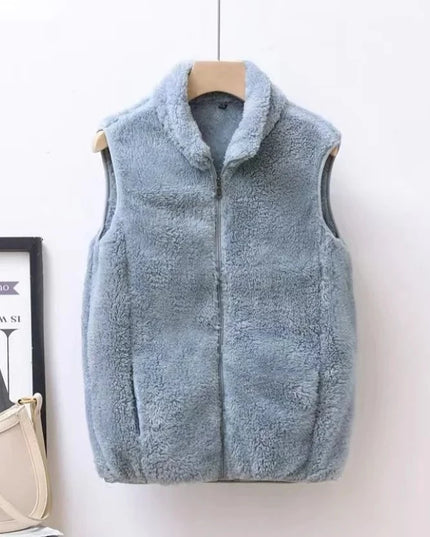 Kamizelka damska polarowa na suwak