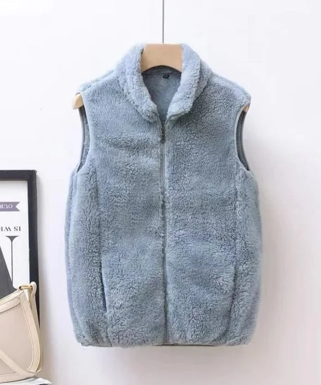 Kamizelka damska polarowa na suwak