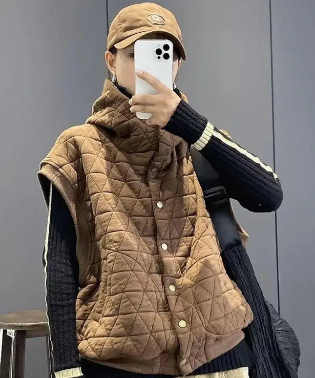 Kamizelka damska oversize z guzikami