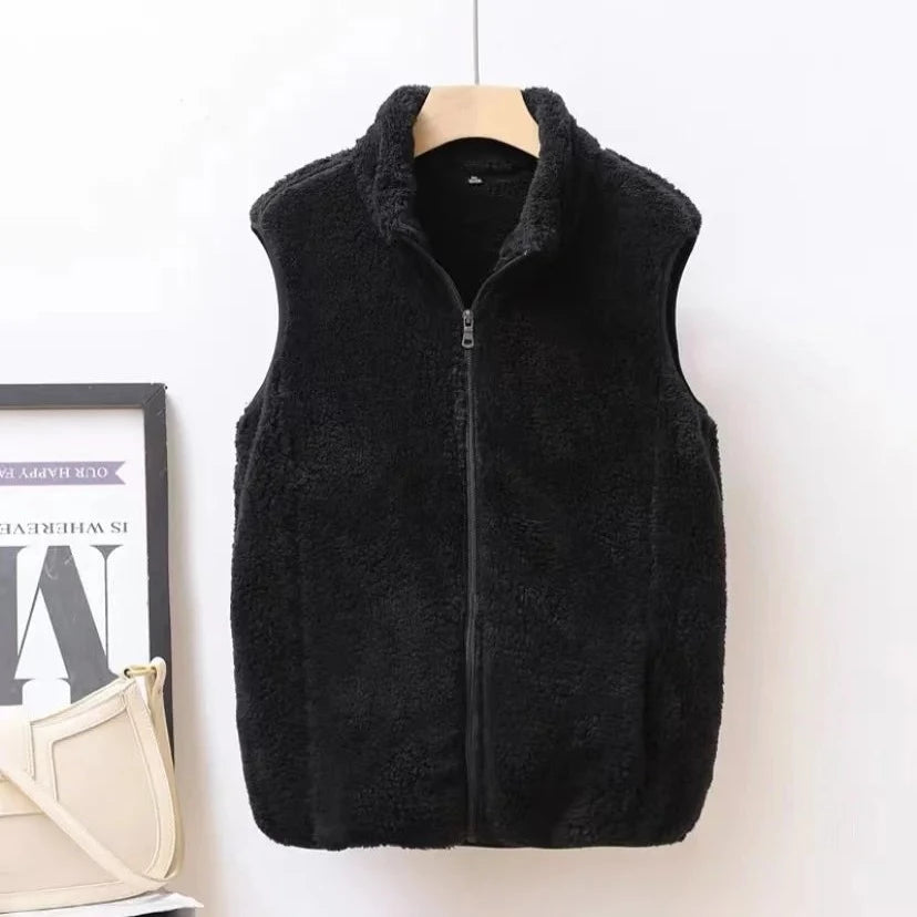 Kamizelka damska polarowa na suwak