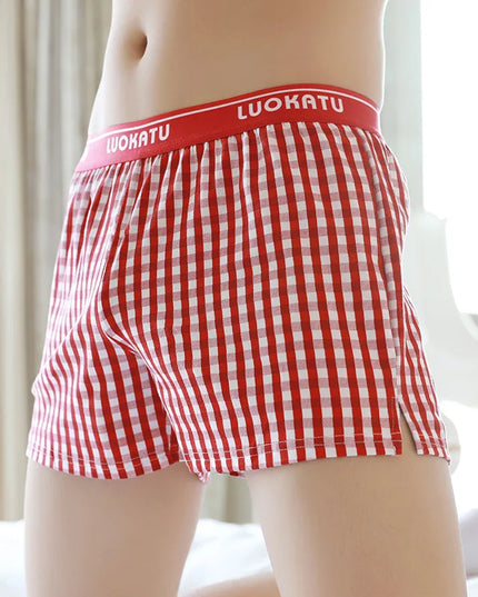 Bokserki luźne męskie w kratkę