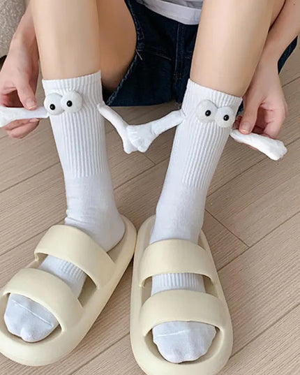 Skarpetki damskie magnetyczne ze wzorem