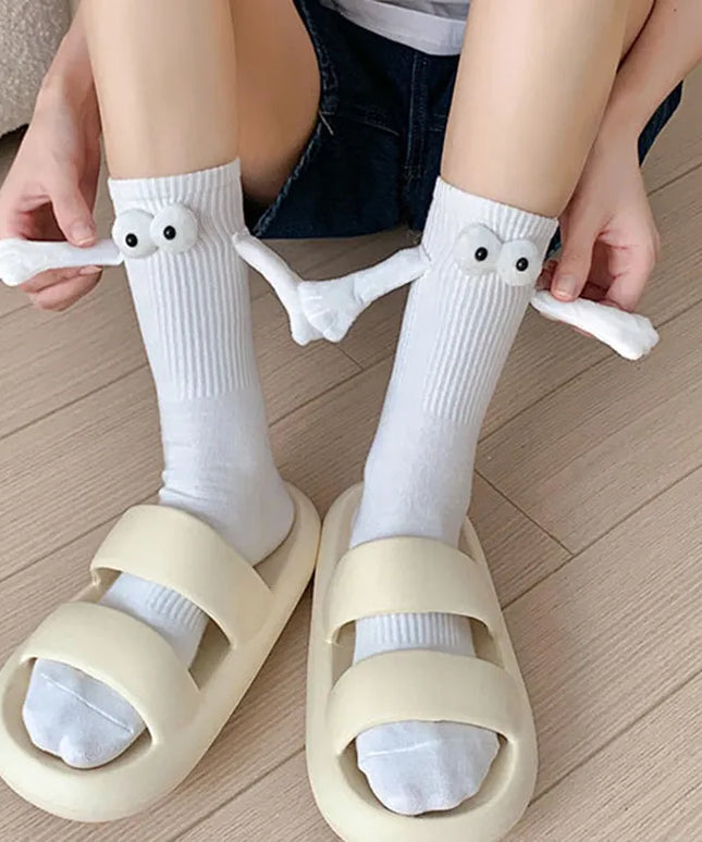 Skarpetki damskie magnetyczne ze wzorem