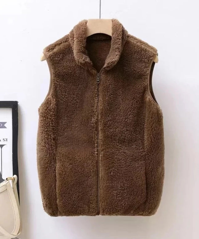 Kamizelka damska polarowa na suwak