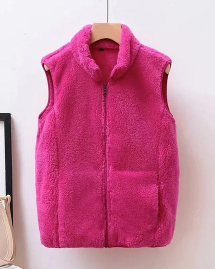 Kamizelka damska polarowa na suwak