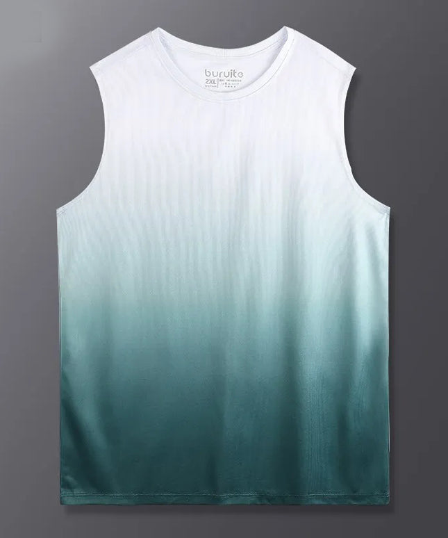 Sportowa koszulka męska szybkoschnąca z efektem ombre