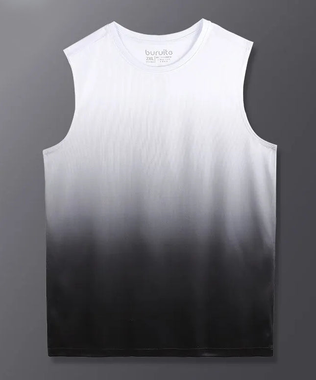 Sportowa koszulka męska szybkoschnąca z efektem ombre