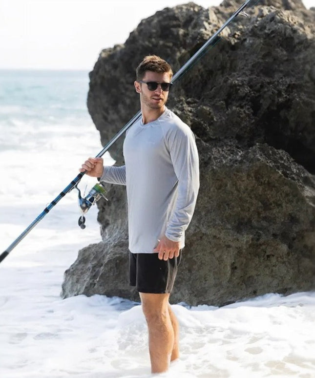 Sportowa koszulka męska z długim rękawem - zestaw 2 sztuk