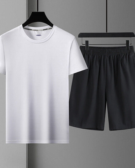 Sportowy komplet męski z koszulką i spodenkami