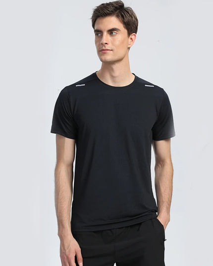 Sportowa koszulka męska szybkoschnąca z siateczką na plecach