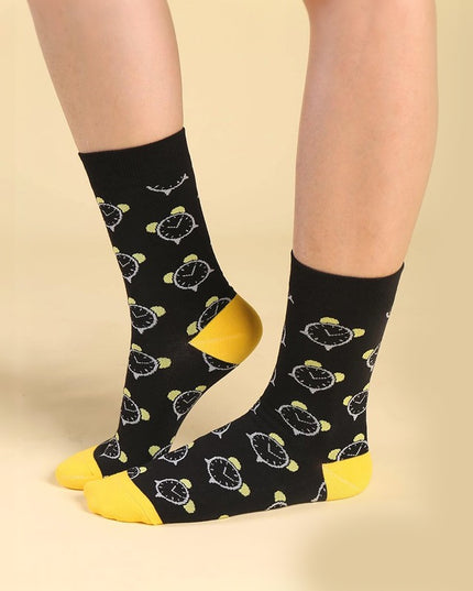 Długie skarpetki męskie w kolorowe wzory