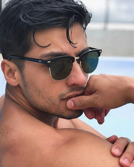 Męskie okulary przeciwsłoneczne okrągłe