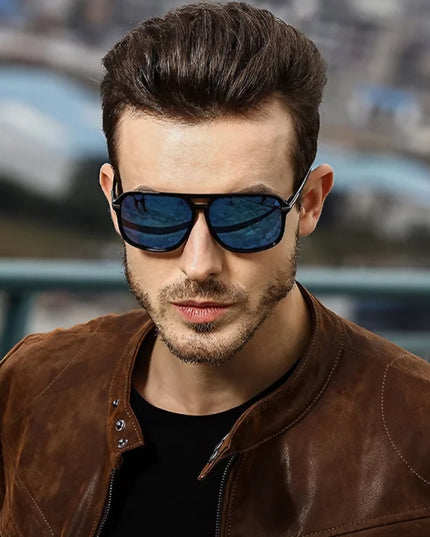 Męskie okulary przeciwsłoneczne pilotki