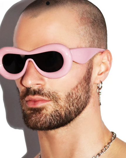 Męskie okulary przeciwsłoneczne o owalnym kształcie