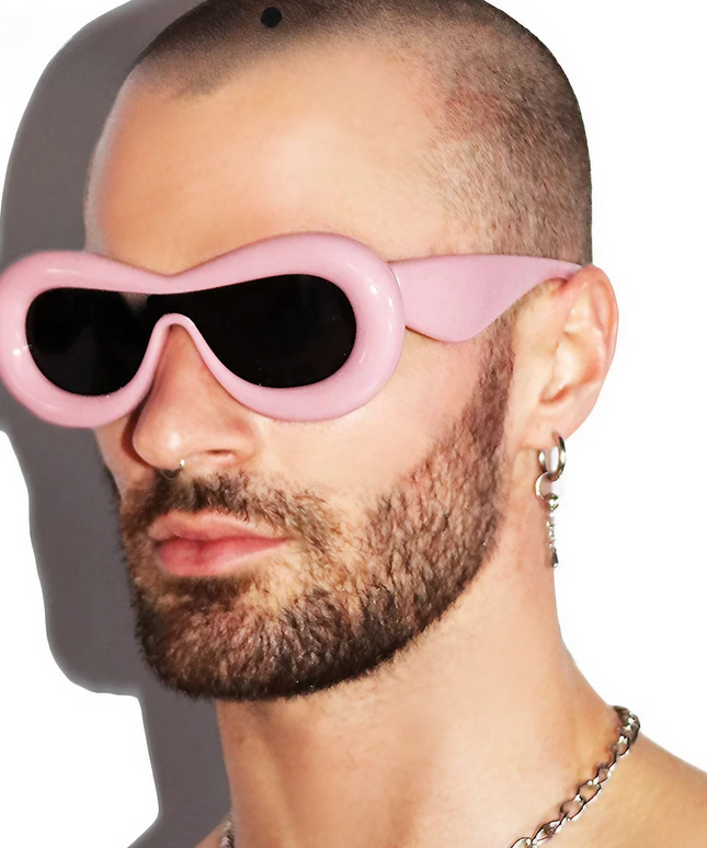 Męskie okulary przeciwsłoneczne o owalnym kształcie