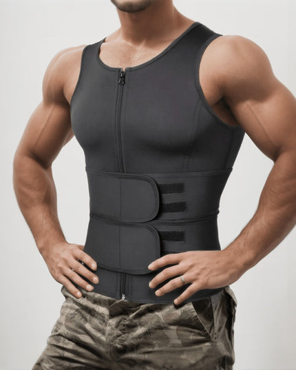 Sportowa koszulka męska wyszczuplająca i modelująca sylwetkę