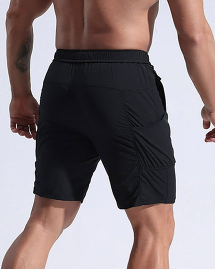 Męskie spodenki jogger lekkie - czarne