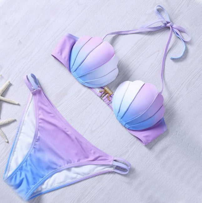Damskie Bikini Dwuczęściowe z Wysokim Stanem