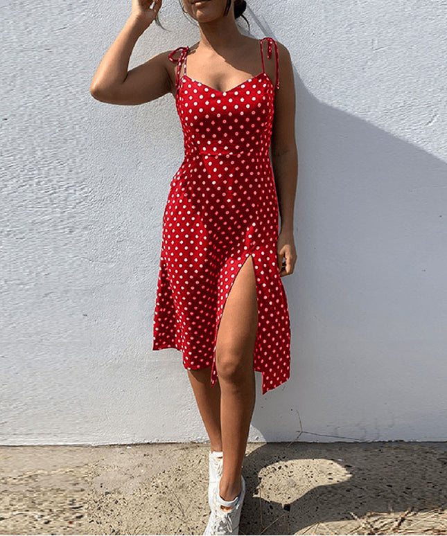 Sukienka letnia damska w grochy casual