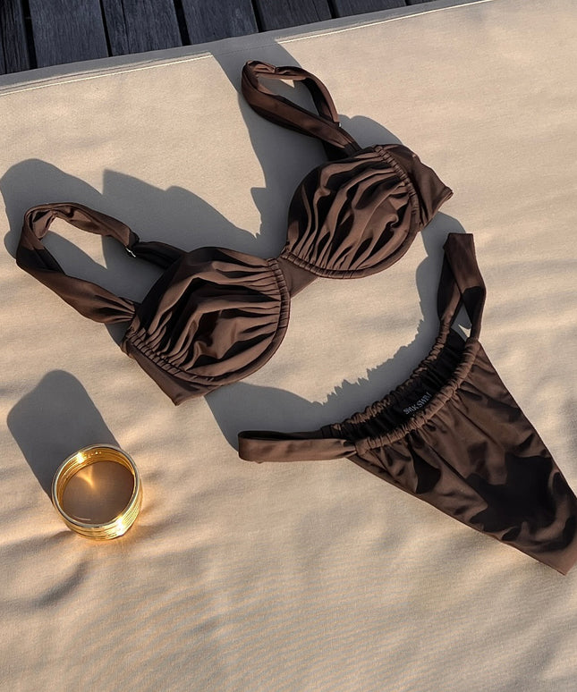 Damskie Bikini Dwuczęściowe Klasyczne