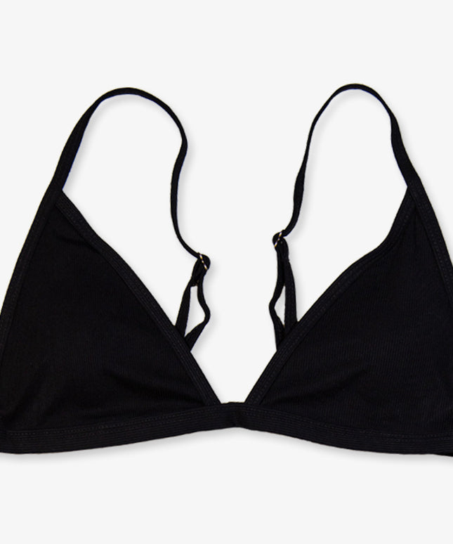 Damskie bikini trójkątne - czarne