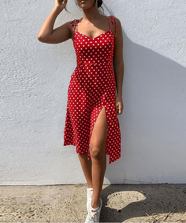 Sukienka letnia damska w grochy casual