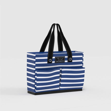 Torba plażowa shopper wodoodporna z zamkiem - granatowa